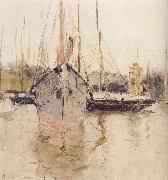 Berthe Morisot The Boat Sweden oil painting artist